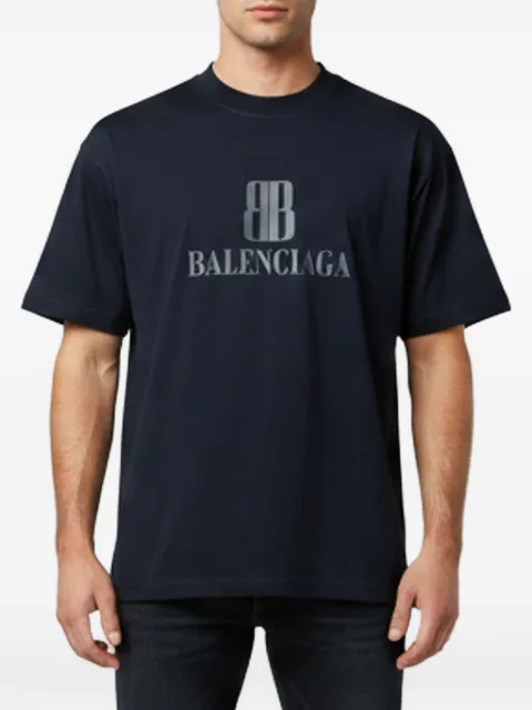 Balenciaga Pre-Owned Nano BB T-shirt Blue 1400706