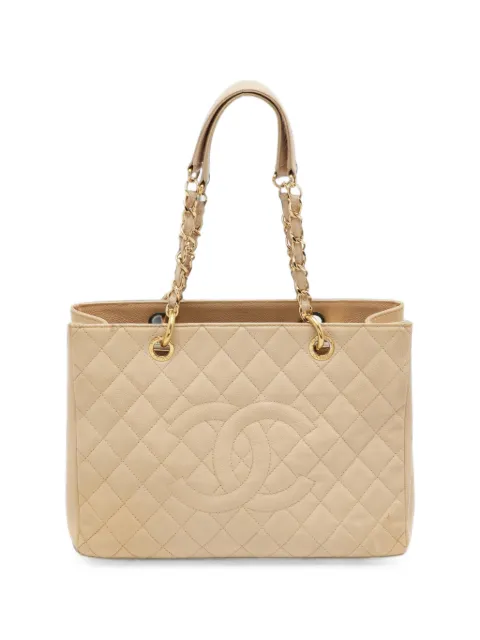 CHANEL Pre-Owned GST quilted tote bag Neutrals 1386892