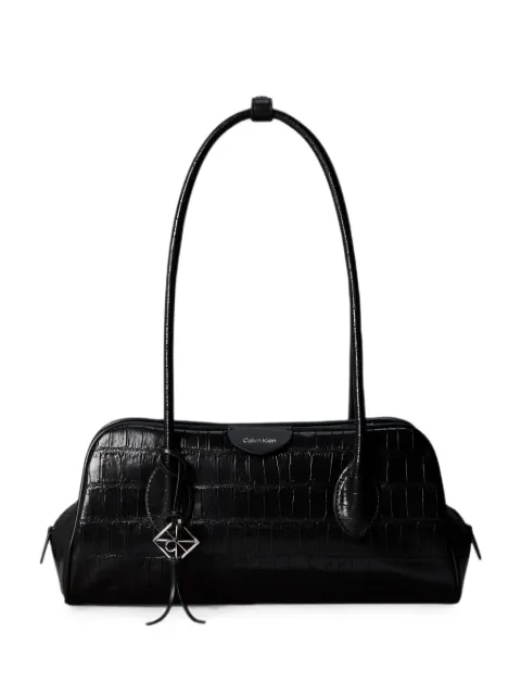 Calvin Klein croc-effect shoulder bag Black LV04F3780GUB1
