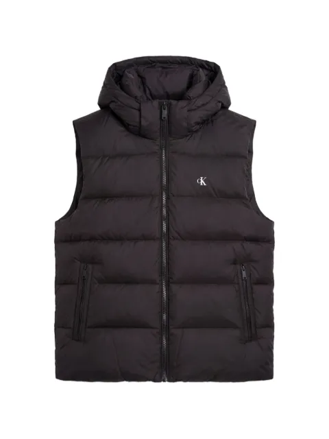 Calvin Klein quilted hooded gilet Black LV04RG514GUB1