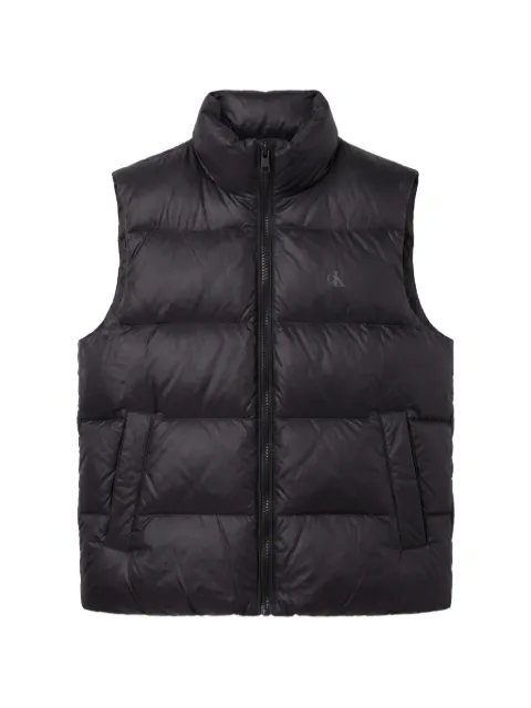 Calvin Klein quilted logo-print gilet Black LV04RH504GUB1