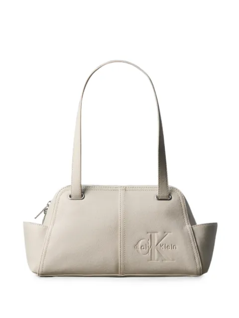 Calvin Klein logo-debossed shoulder bag Neutrals LV04F3688GACG