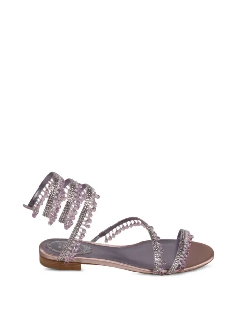 René Caovilla Chandelier crystal-embellished sandals Purple C11249010R001