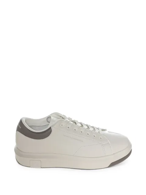 Armani Exchange logo-embossed low-top sneakers White XUX123XV534
