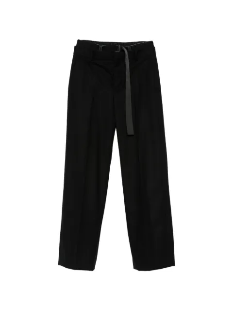 sacai belted wide-leg trousers Black 2608645