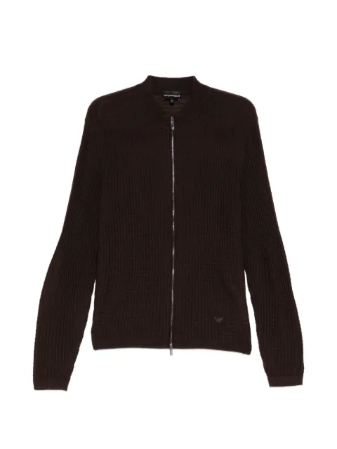 Emporio Armani waffle-knit cardigan Brown EM006315AF27831