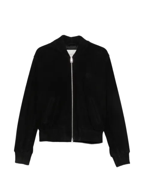 AMI Paris zip-up bomber jacket Black HJK152LH0059