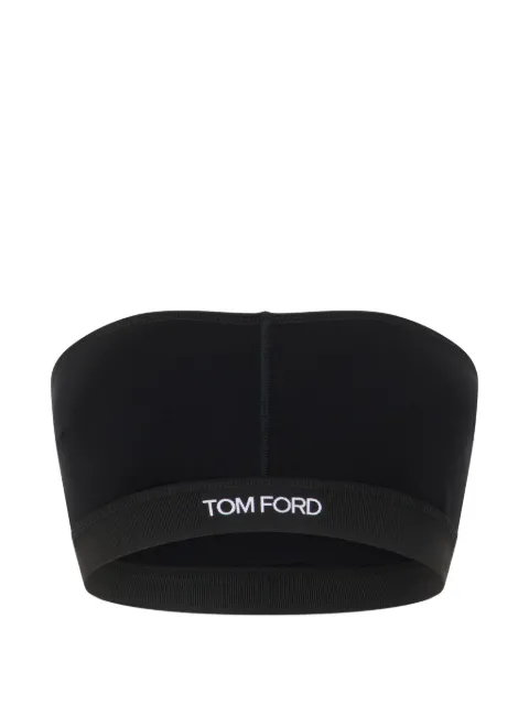 TOM FORD bra with band and logo Black BRJ011JEX011