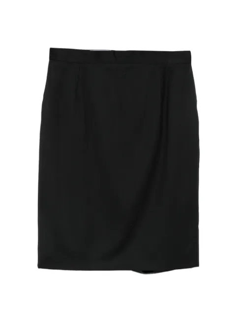 Versace Pre-Owned 2000s Medusa-head-button skirt Black VE250JP