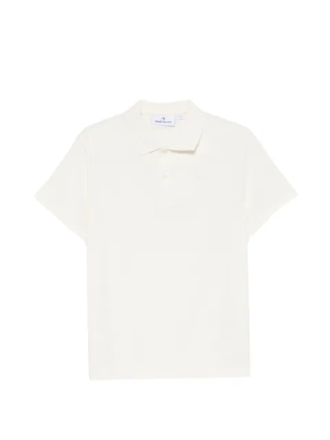 Sergio Tacchini logo-embroidered polo shirt Neutrals 40907
