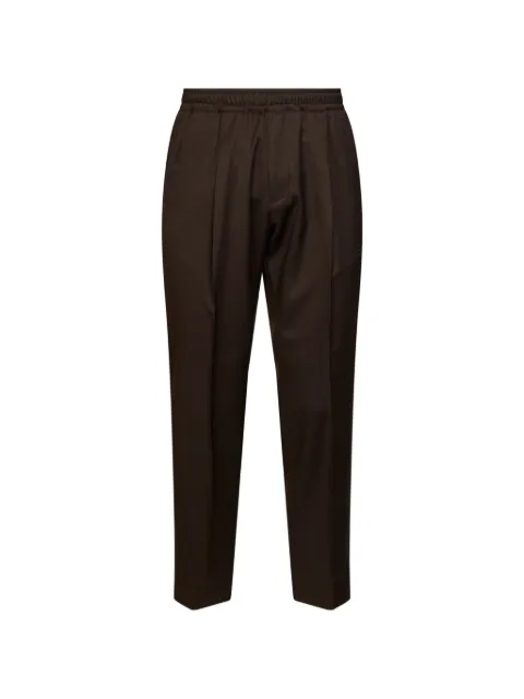D4.0 pleated tapered trousers Brown D1PFW26270008M041