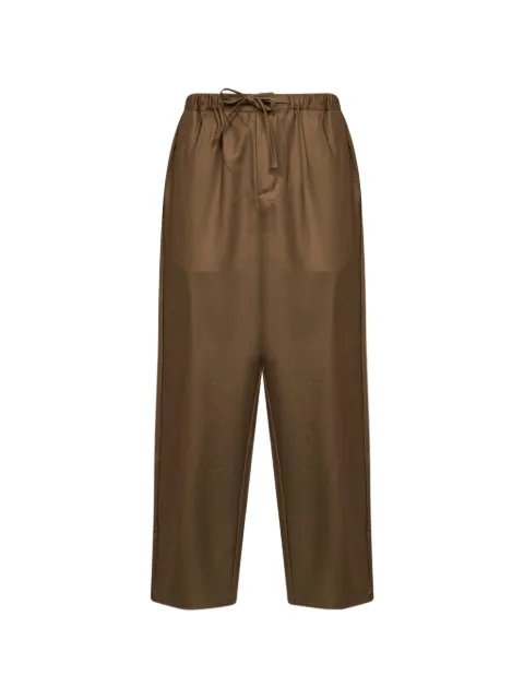 ROSE BURRITO drawstring-fastening elasticated-waistband trousers Brown PAJAMAS22WV4137