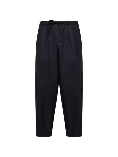 ROSE BURRITO drawstring-waist virgin-wool trousers Black PAJAMAS22WV1010