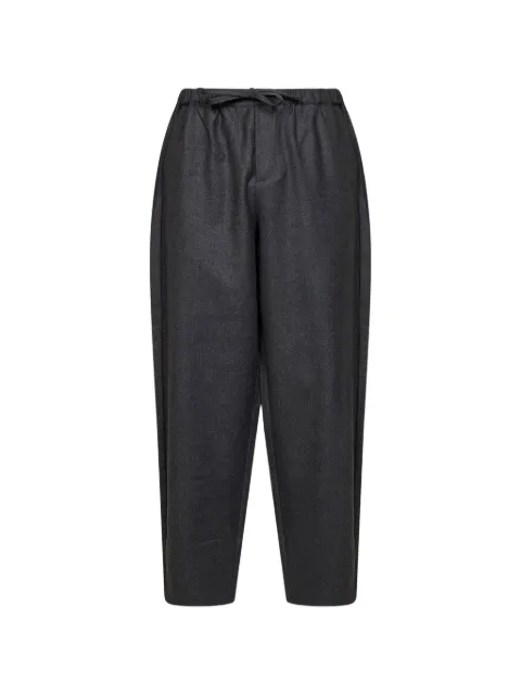 ROSE BURRITO drawstring-waist melange-effect trousers Grey PAJAMAS22FL154