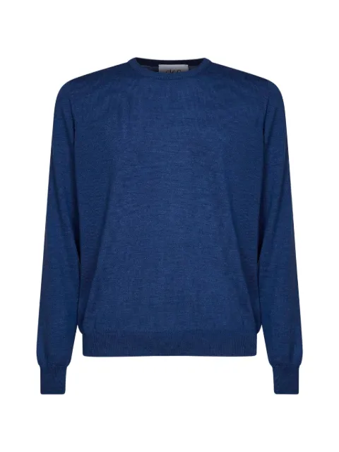 D4.0 plain-stitch knit sweater Blue 5516714290589