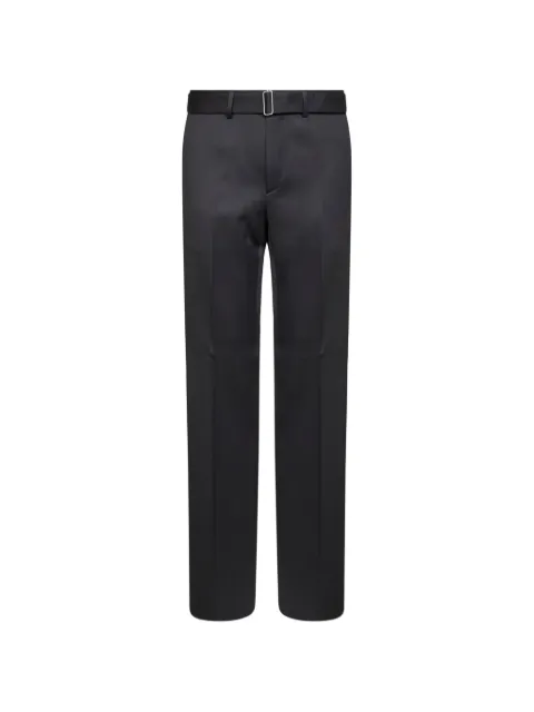 Lardini belted pressed-crease trousers Grey ACGAZZAACIF67442