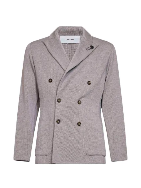 Lardini peak-lapel double-breasted blazer Grey CNLJM57CN65000920A