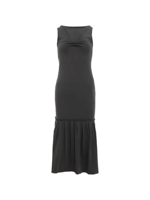 NACHE layered ruffled-hem maxi dress Grey S6N2621RLD38CHL00CHARCOAL