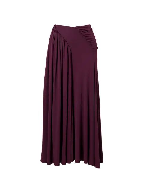 Rabanne ruched draped skirt Purple 26AJJU156VI0601
