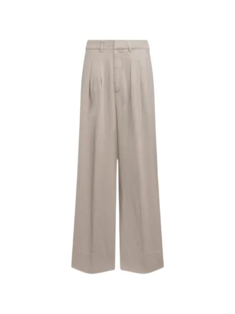 DONDUP Eloise wide-leg trousers Neutrals DP843CF0197D010