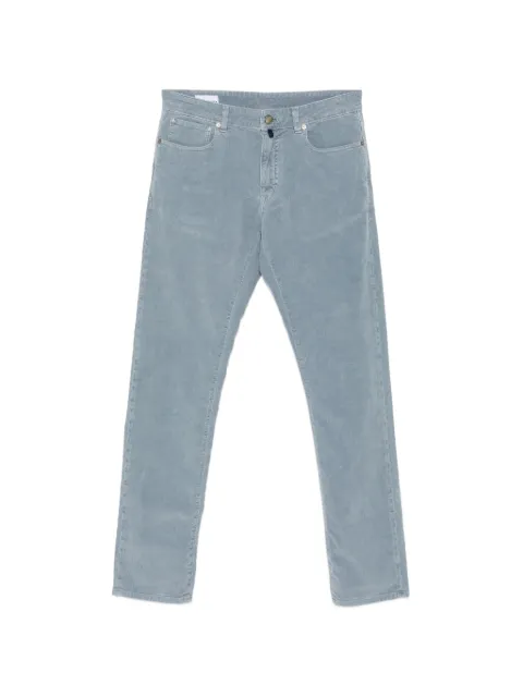 Incotex corduroy straight-leg trousers Blue BS007LJ018