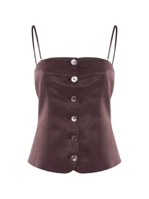 Nenette Fiona button-fastening top Brown 41BBFIONA