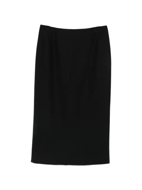 Dolce & Gabbana Pre-Owned 2000s hook-fastening midi skirt Black DG250EW