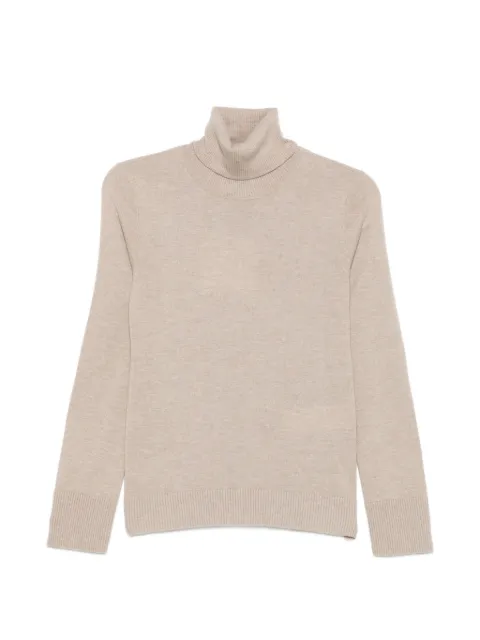 Sportmax elbow-patch roll-neck knit Neutrals 2629366043600