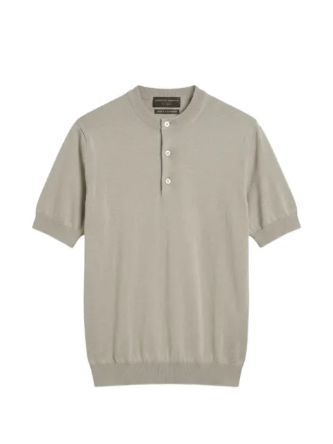 Filippo De Laurentiis short-sleeve half-button top Neutrals SE1MCCR14R040