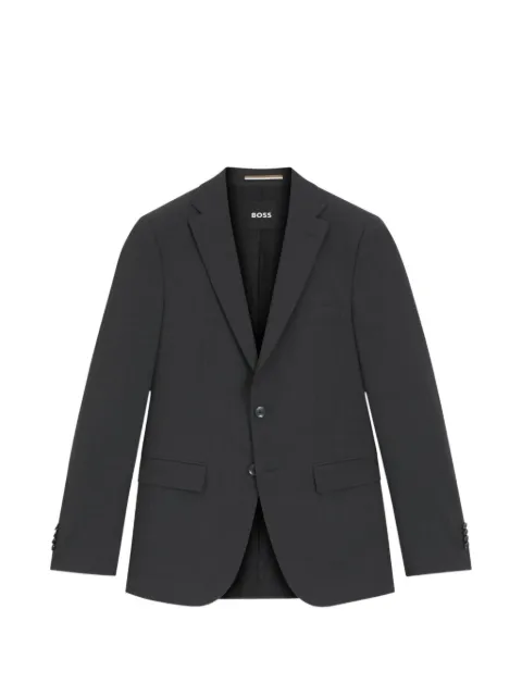 BOSS slim-fit melange jacket Grey 50555284028