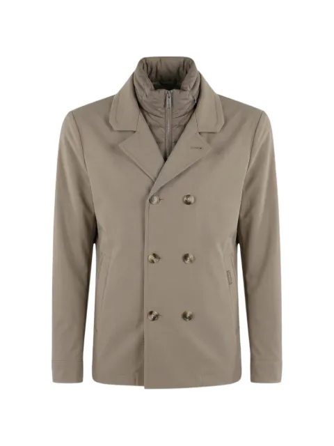 Moorer double-breasted peacoat Neutrals MOUGI101173TEPA009U0214