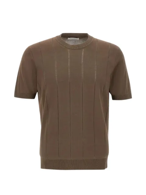 Kangra ribbed-knit crew-neck T-shirt Brown 30162165