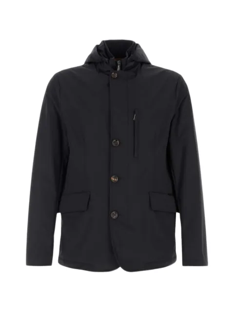 Moorer Vermont hooded jacket Black MOUGI101237TEPAN05U0001