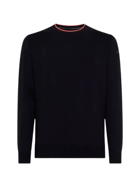 RRD ribbed-trim logo-patch sweater Blue 2611360