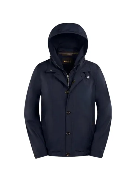 Moorer Linea Acqua hooded jacket Blue MOUGI101274TEPA023U0498