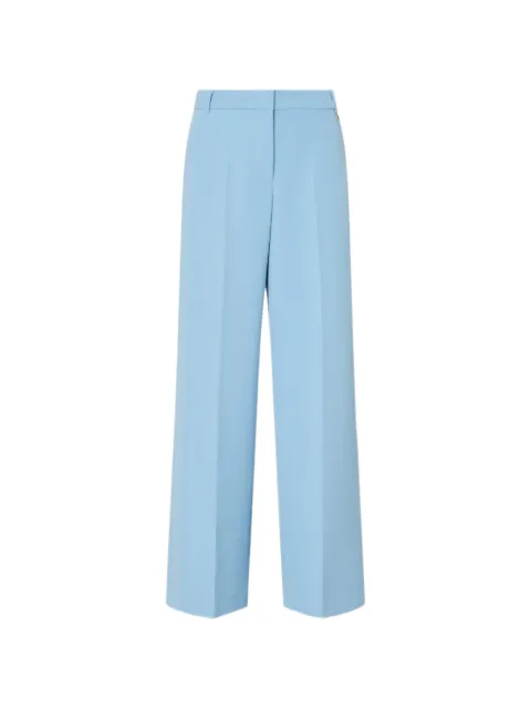 LIU JO pressed-crease wide-leg trousers Blue WA6099TS896