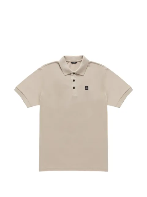 Refrigiwear New Main logo-patch short-sleeve polo shirt Neutrals T19001PX9032A00081