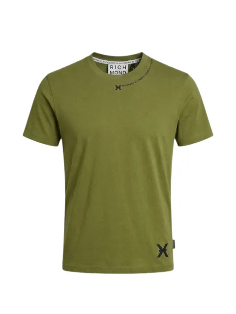 John Richmond logo-print cotton t-shirt Green UMP26038TS