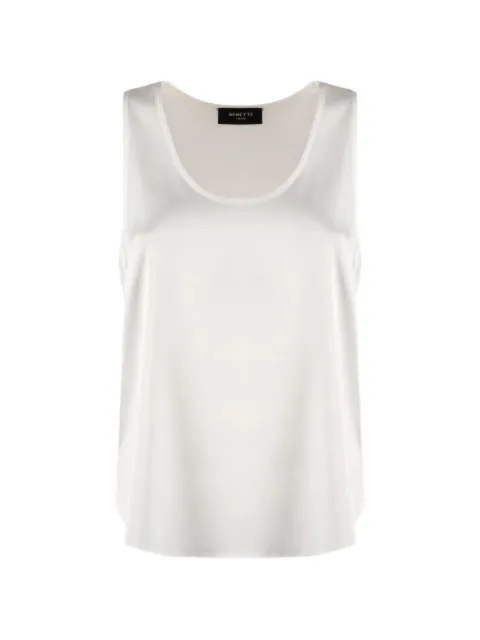 Nenette satin-finish sleeveless blouse Neutrals 41BBFRISBEEAV