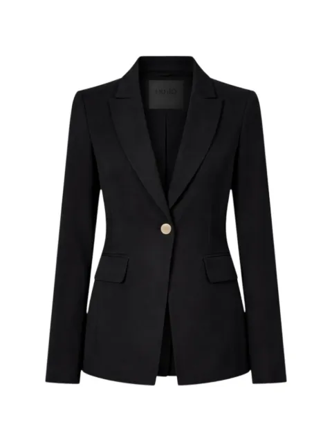 LIU JO slim-fit single-breasted blazer Black CA6143T2200