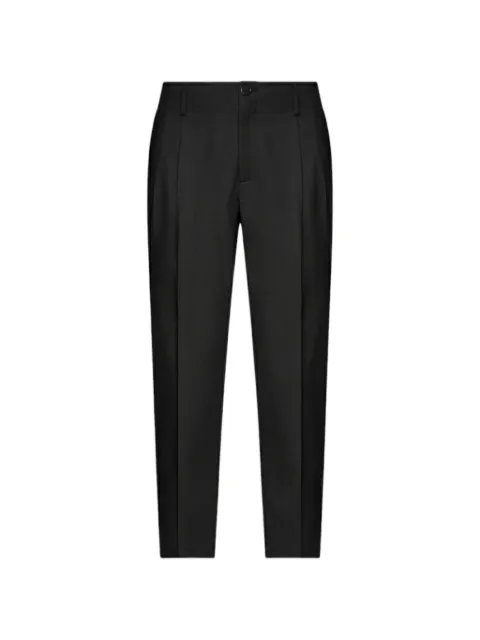 John Richmond pressed-crease tailored trousers Black UMP26015PA