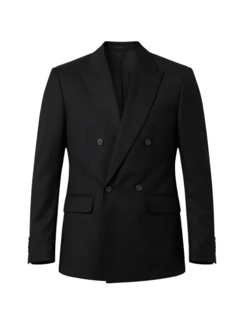 John Richmond double-breasted peak-lapel blazer Black UMP26043GC
