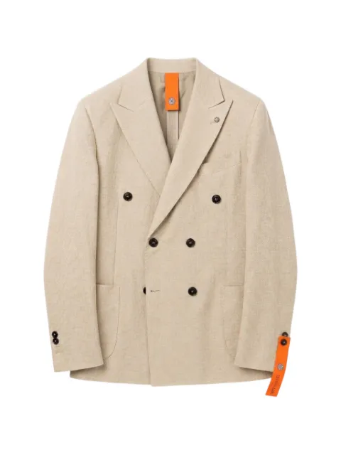BHARNABA double-breasted blazer Neutrals SAVIOGKS717