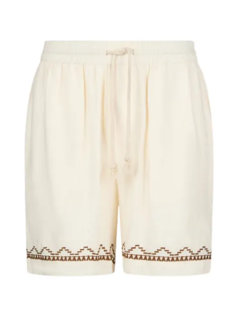 LIU JO linen shorts with embroidery Neutrals QA6269T561A