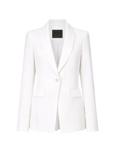 LIU JO single-breasted slim-fit blazer White CA6143T2200