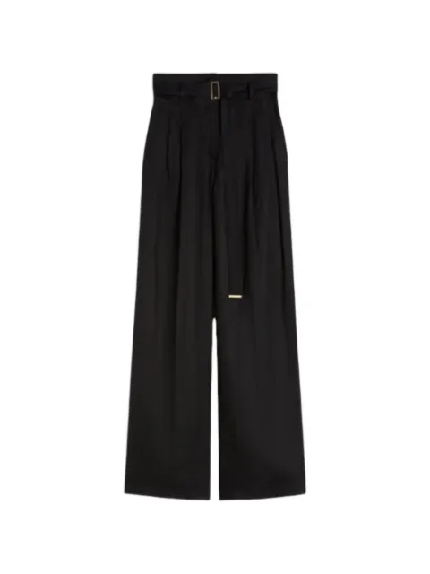 Max Mara belted tailored trousers Black 2616131092650
