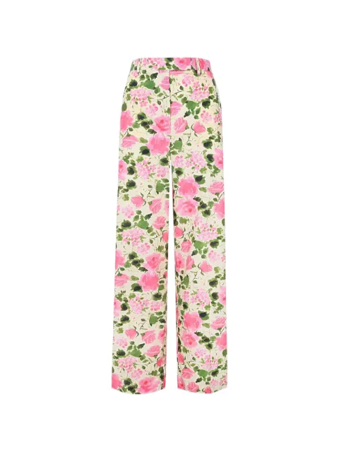 LIU JO floral-print wide-leg trousers Neutrals WA6441T4853