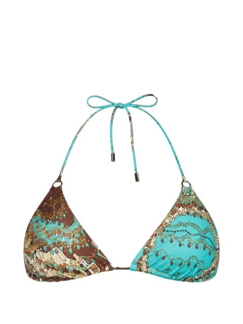Miss Bikini triangle bikini Blue V6044T