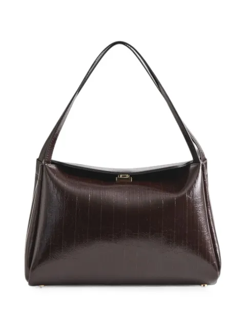 Themoirè Calipso Trunk ribbed-texture tote bag Brown 261WTMCT0ORVF1110A