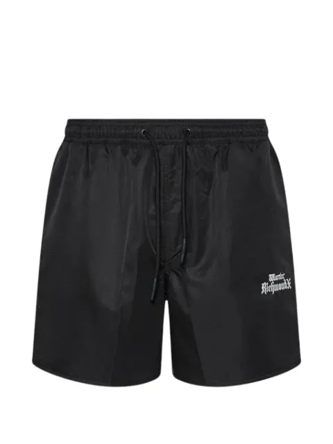 John Richmond logo-print drawstring swim shorts Black UMP26298CO